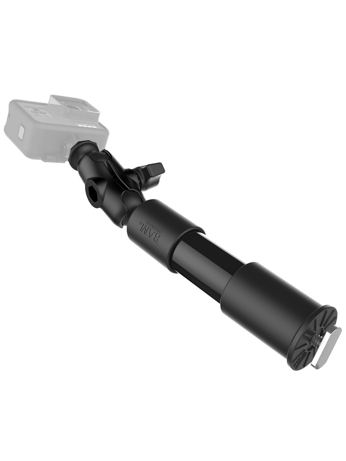 RAM Mounts Verbundstoff Kameraarm für GoPro Action Kameras - mit Arm (4 Zoll), GoPro-Adapter, B-Kugel (1 Zoll)