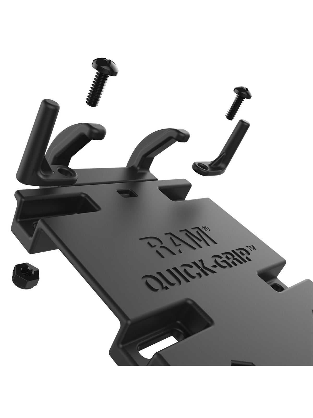 RAM Mounts Quick-Grip™ XL Universal Halteschale für große Smartphones - Diamond-Anbindung (Trapez), Schrauben-Set, im Polybeutel