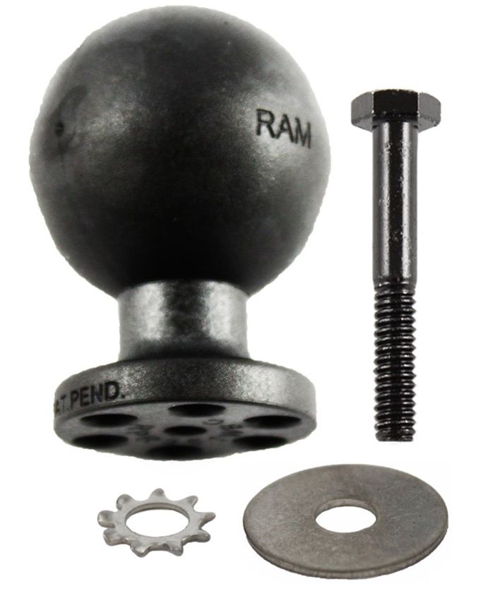RAM Mounts Verbundstoff Pin-Lock Kugel für Orca - C-Kugel (1,5 Zoll), im Polybeutel