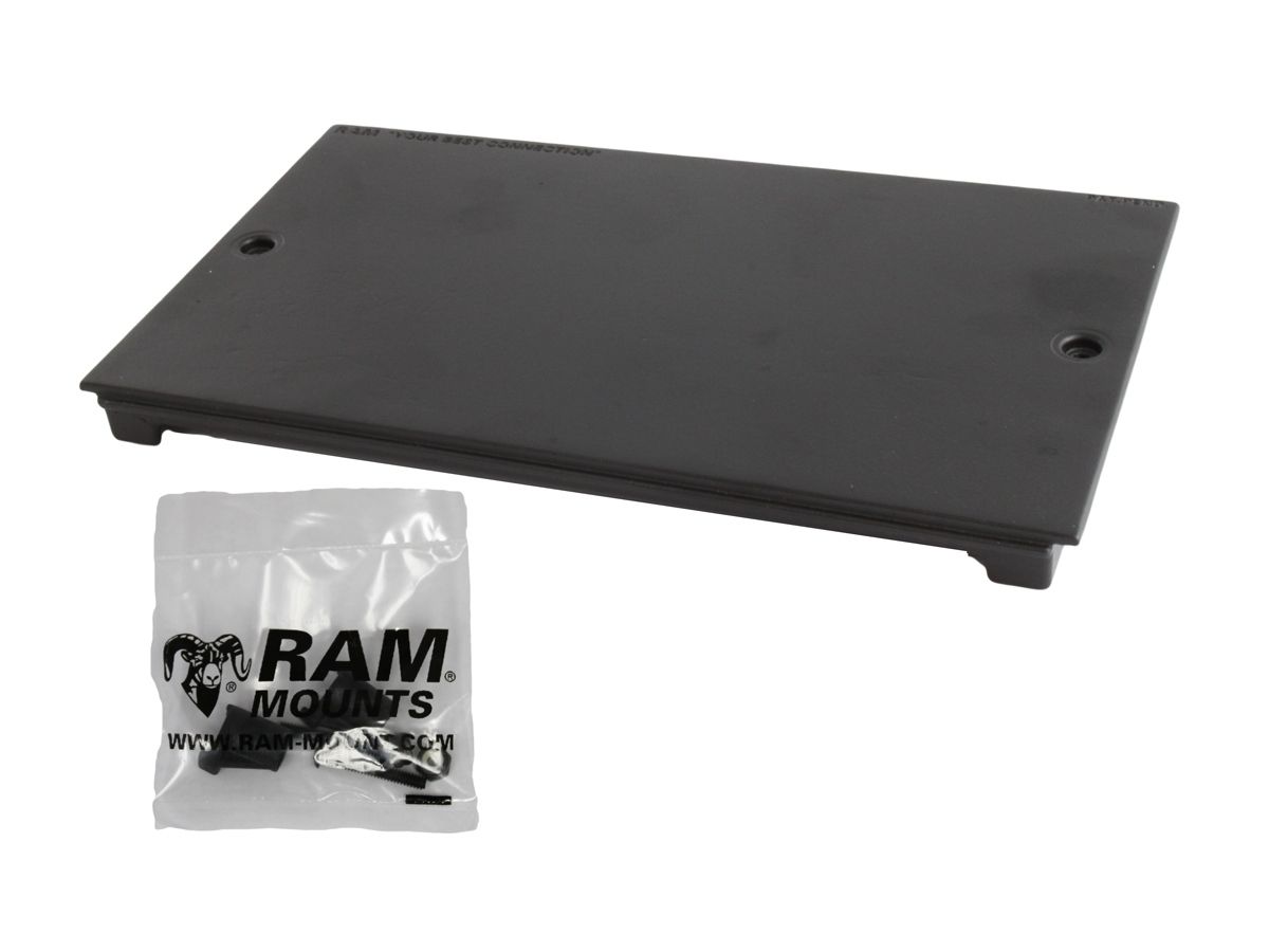 RAM Mounts Abdeckplatte für Tough-Box Fahrzeugkonsolen - Aluminium (druckgegossen), 127 mm hoch, Schrauben-Set