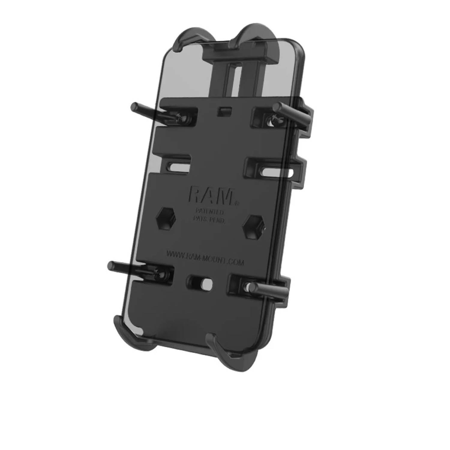 RAM Mounts Quick-Grip Universalhalterung für Smartphones & weitere Geräte - Bis 82,55 mm Breite - 2-Loch AMPS - Schrauben-Set