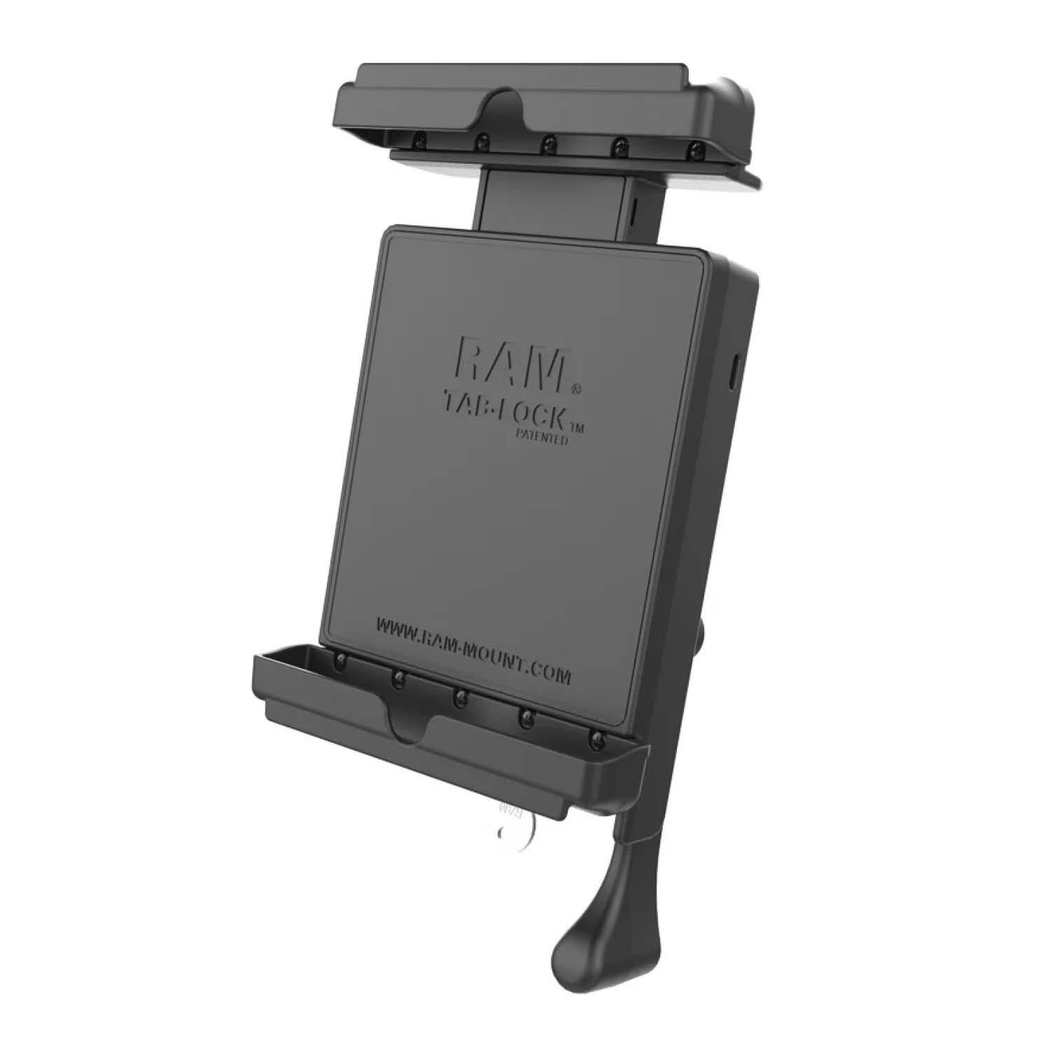 RAM Mounts Tab-Lock (abschließbar) Universal Halteschale für Google Nexus 7 (mit Schutzhülle) und weitere Tablets bis zu 7 Zoll - AMPS-Aufnahme, Schrauben-Set