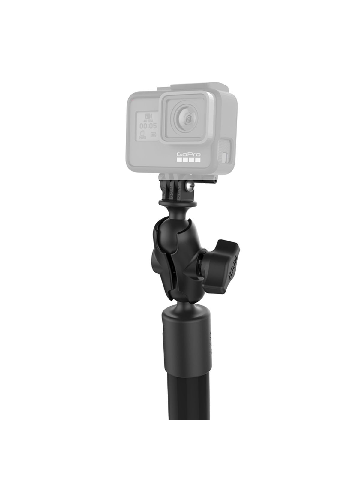 RAM Mounts Verbundstoff Kameraarm für GoPro Action Kameras - mit Arm (18 Zoll), GoPro-Adapter, B-Kugel (1 Zoll)
