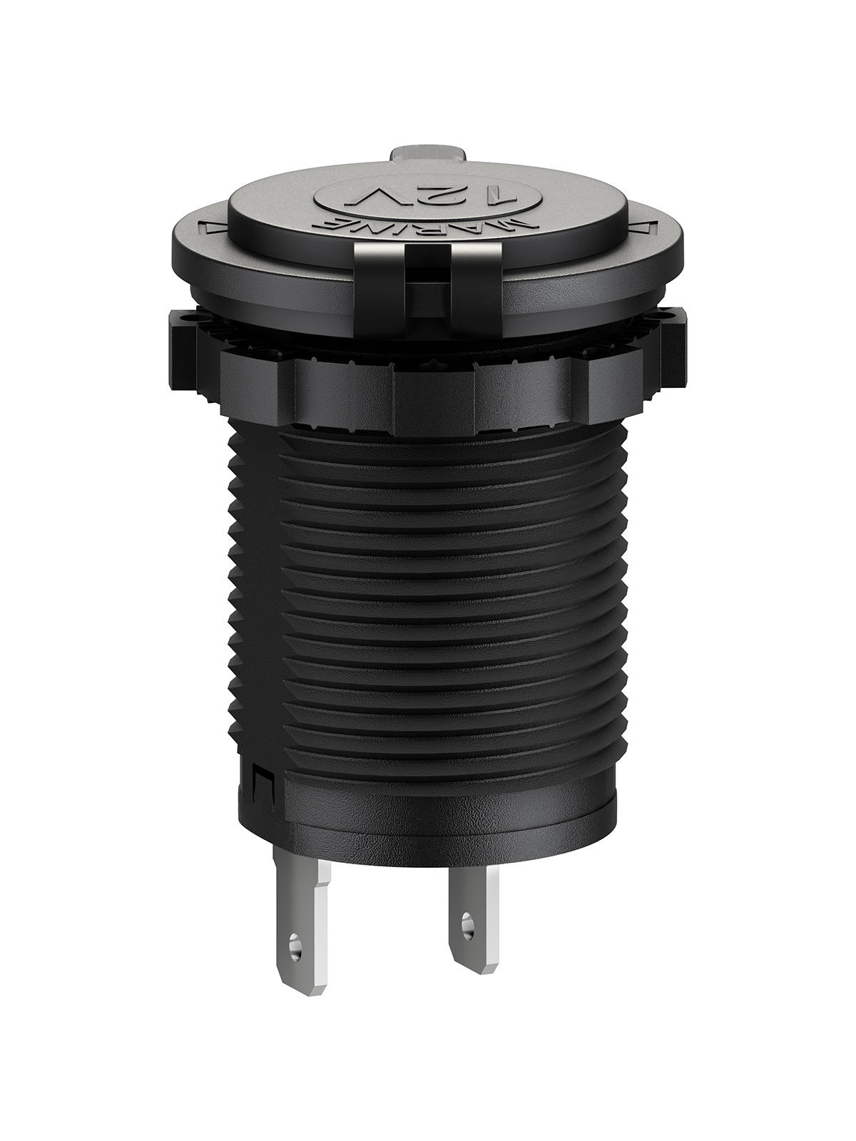 Automotive Steckdose mit Schutzdeckel für Fahrzeuge mit 12 V / 24 V Bordnetz