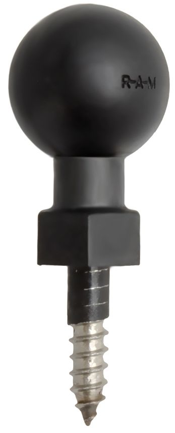 RAM Mounts Tough-Ball mit 1/4-20 Zoll Spitzgewinde (ca. 25 mm lang) - B-Kugel (1 Zoll), im Polybeutel