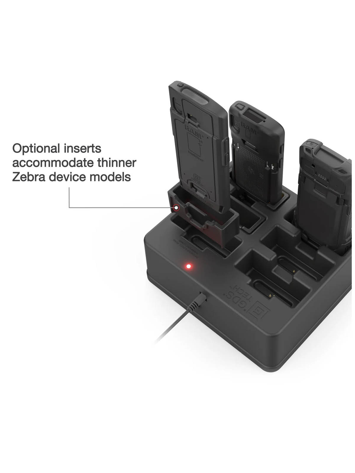 RAM Mounts 6-fach GDS Tisch-Ladestation für Zebra Handgeräte in IntelliSkin Lade-/Schutzhüllen