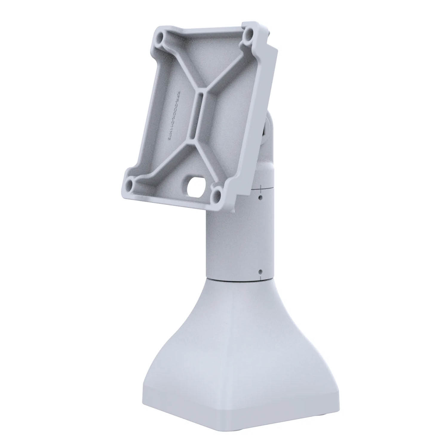 RAM Mounts Standfuss (7 Zoll) - VESA 100x100 u. 75x75 mm Anbindung, dreh-/schwenkbar, Kabelführung, hellgrau