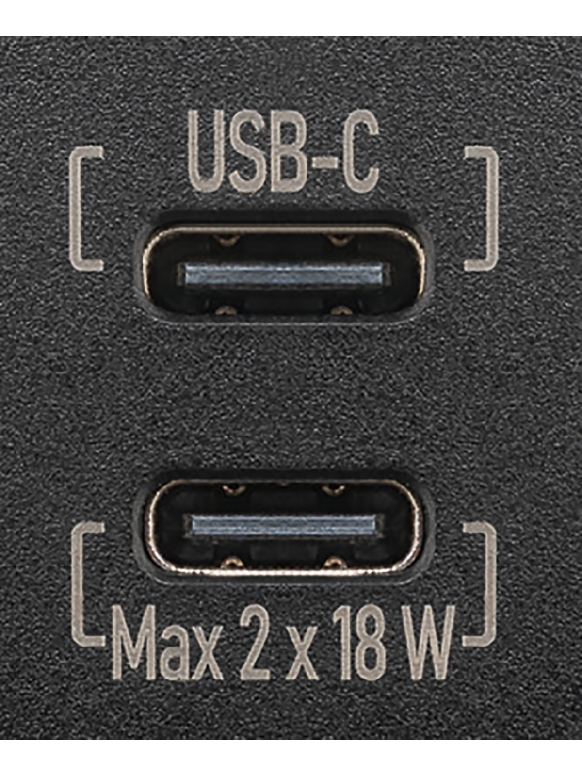 Dual USB-C Einbaucharger mit offenen Kabelenden - max. 2x 18 W, Kabellänge 150 mm