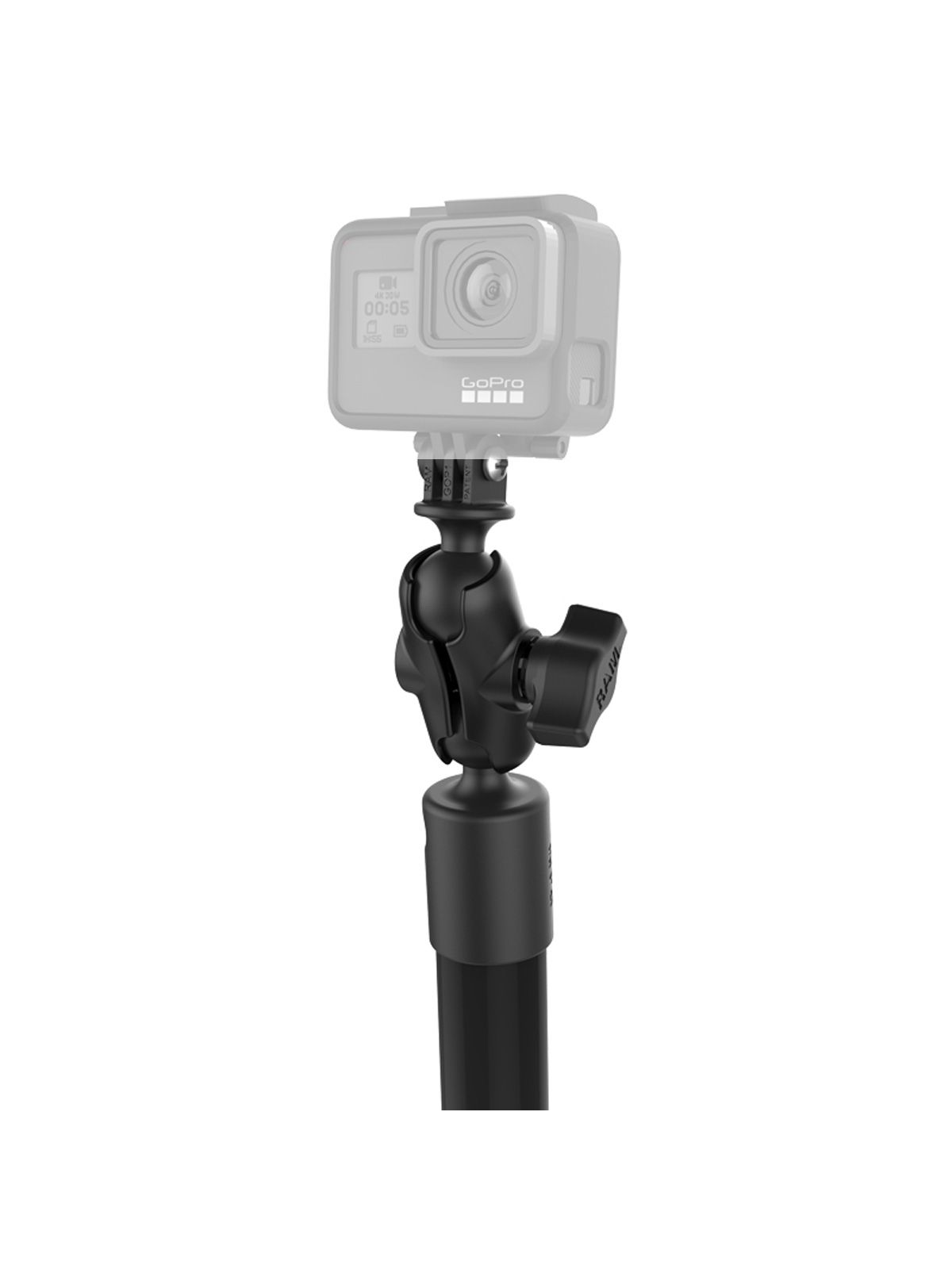 RAM Mounts Verbundstoff Kameraarm für GoPro Action Kameras - mit Armen (18 u. 18 Zoll), GoPro-Adapter, B-Kugel (1 Zoll)