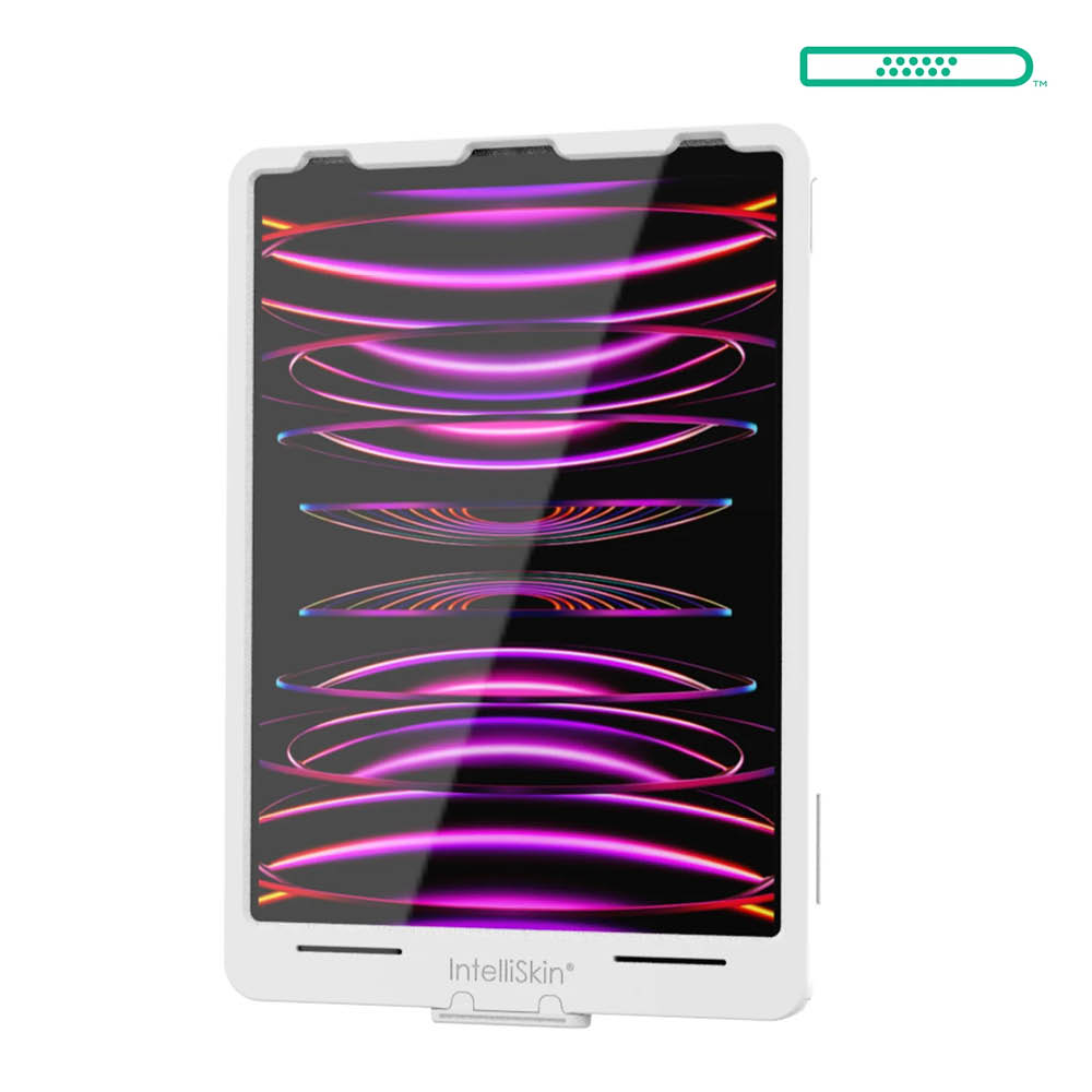 RAM Mounts IntelliSkin Thin Case Ladeschutzhülle für Apple iPad Pro 12.9 (3.-6. Gen.) - GDS-Technologie, USB-C-Anschluss (Extern), hellgrau