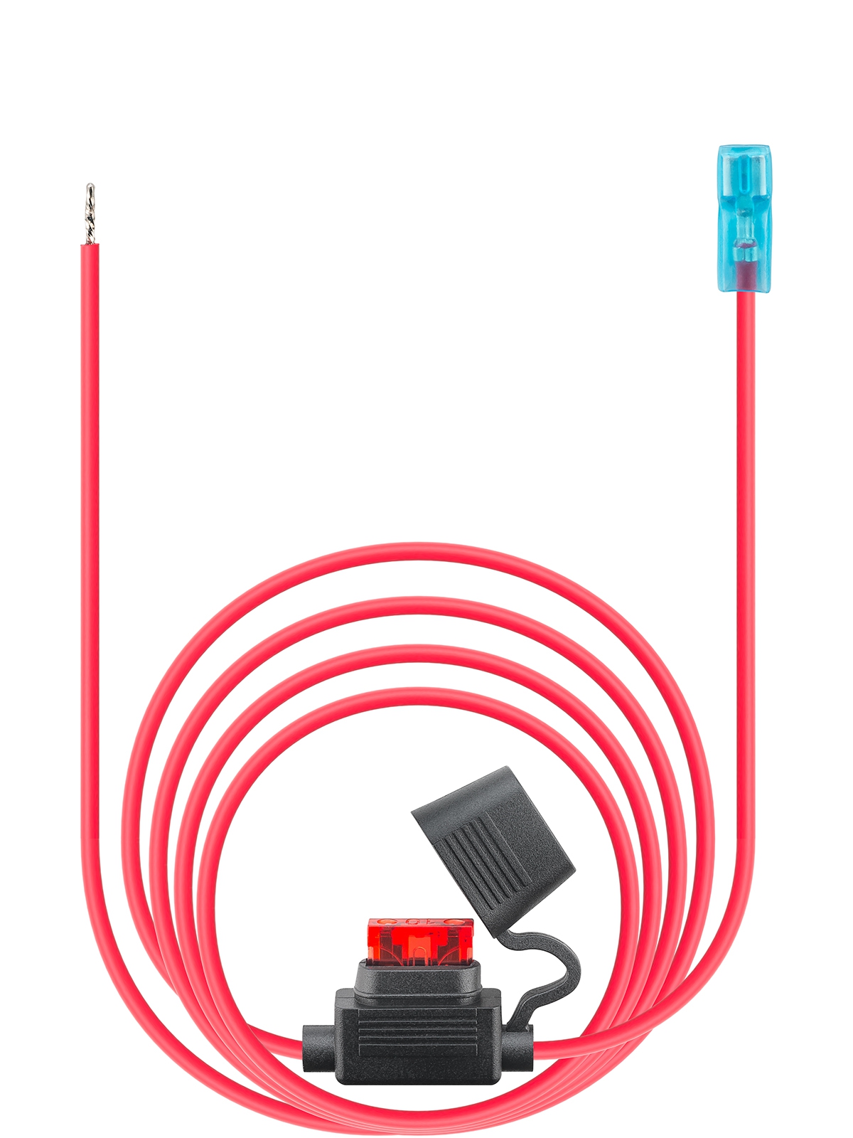 Comount Anschlusskabel für USB Einbaucharger - inkl. 10A Sicherung, 2 m Kabellänge, offenes Ende