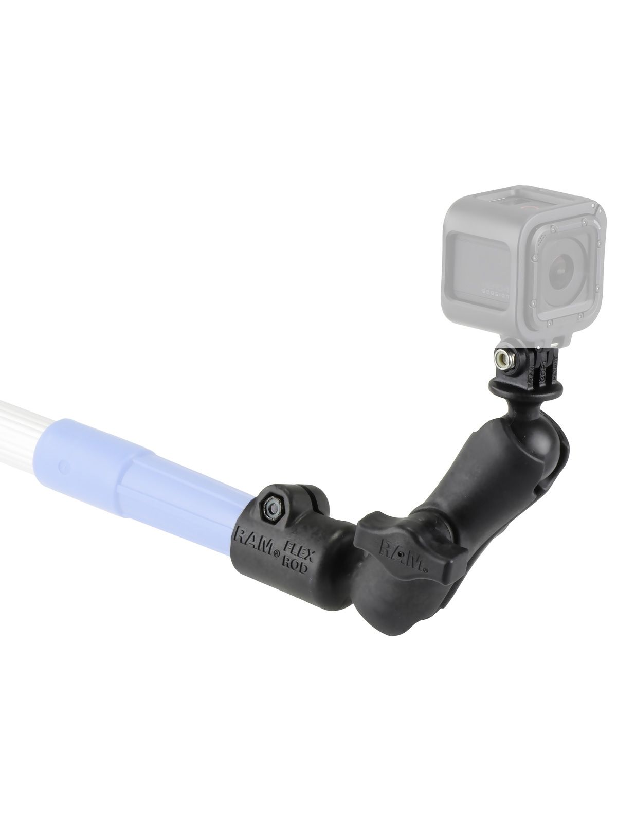 RAM Mounts GoPro Verbundstoff Tele-Mount Kamera-Adapter - mit Tele-Mount Basis, B-Kugel (1 Zoll), im Polybeutel