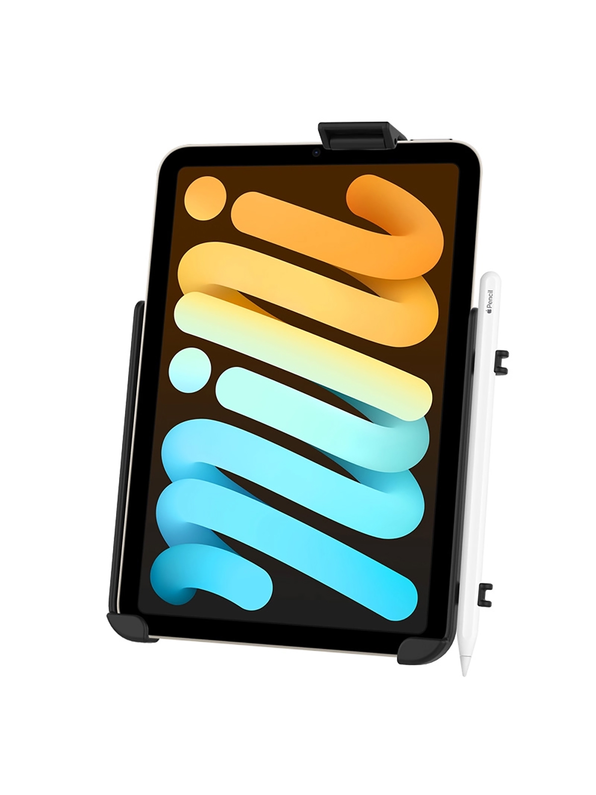 RAM® EZ-Roll'r Form-Fit Halteschale für Apple iPad mini 6 (ohne Schutzhüllen/-gehäuse) - AMPS-Anbindung, Schrauben-Set