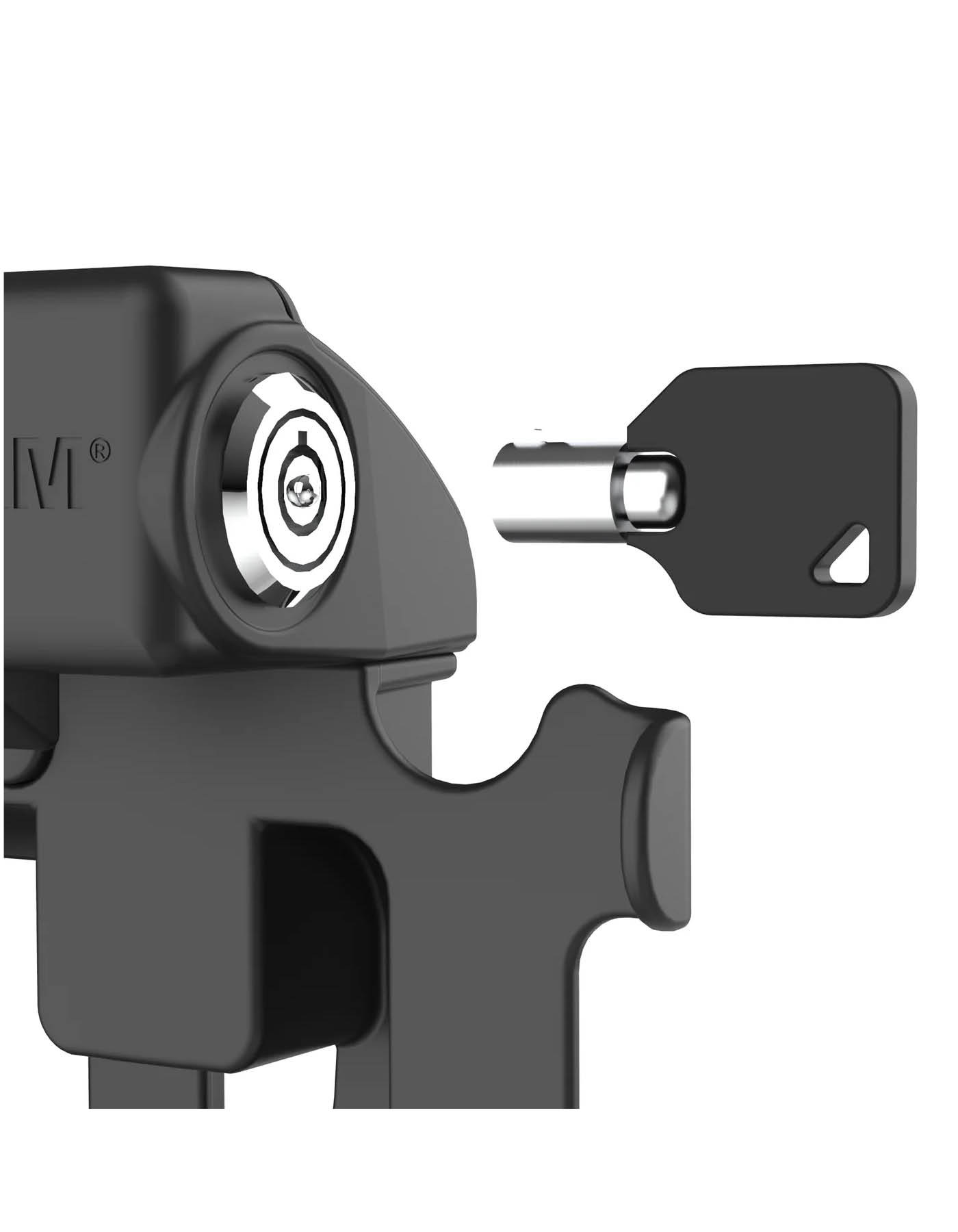 RAM Mounts GDS Tough-Dock Halteschale (Schlüsselverriegelung) für Samsung Tab Active4 Pro & Active5 Pro - in IntelliSkin Next Gen Schutzhülle - Mit Lüfter - USB-C-Anschluss