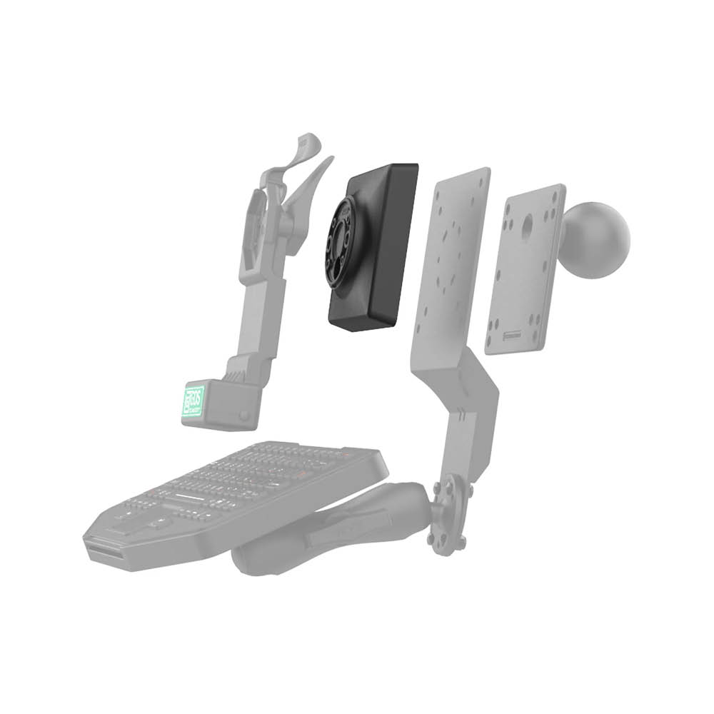 RAM Mounts Verbundstoff Adapterplatte - VESA 75x75 & 100x100 mm, 2- / 4-Loch AMPS
