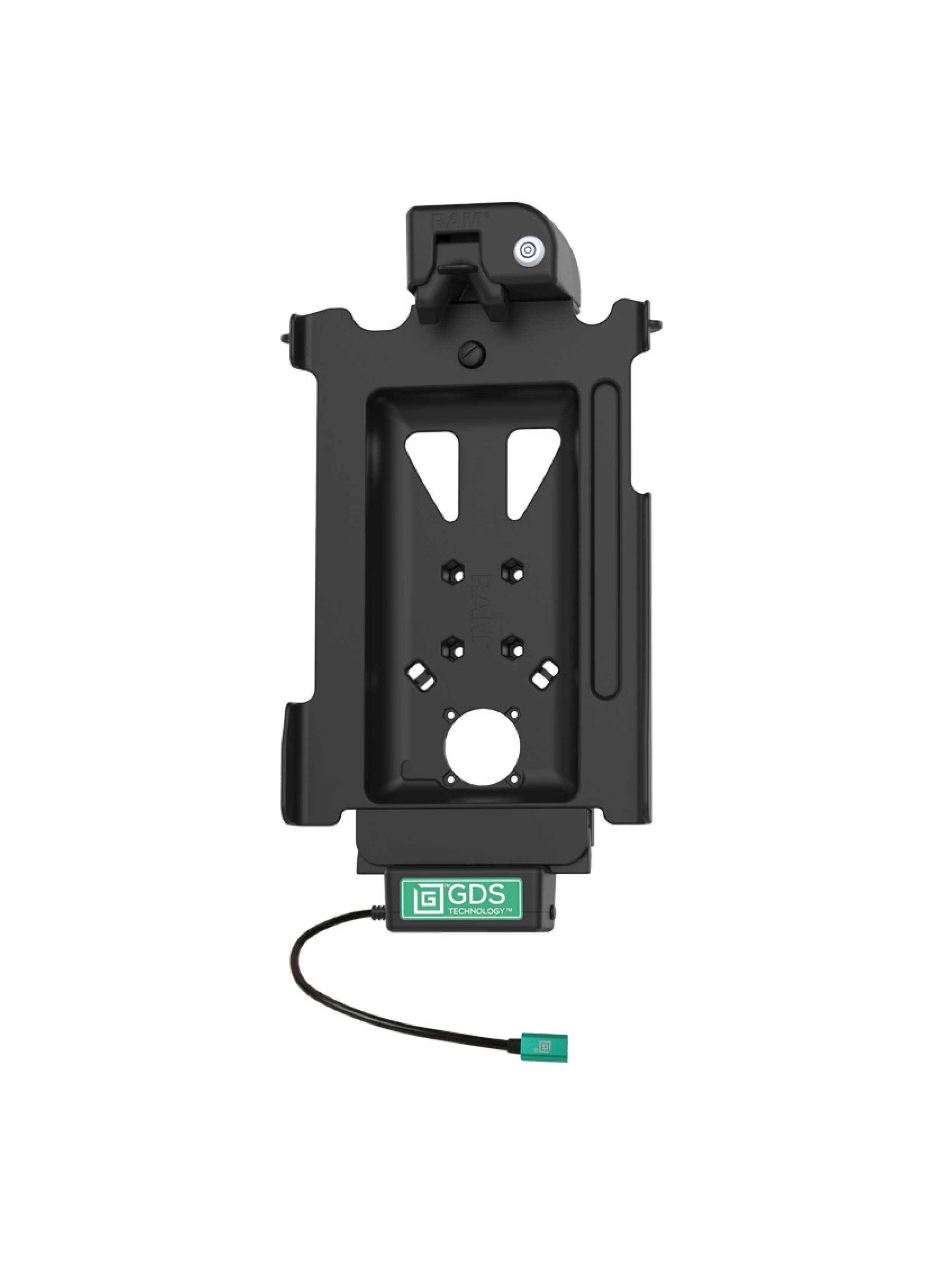 RAM Mounts GDS Tough-Dock Halteschale (Schlüsselverriegelung) für Samsung Tab S7, S9 & S9 FE - in IntelliSkin Next Gen Schutzhülle - USB-C-Anschluss