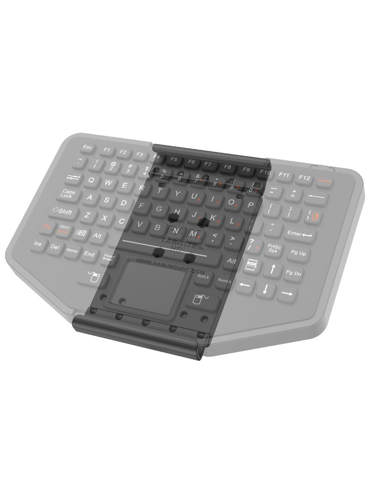 RAM Mounts Tab-Tite Universal-Halteschale für RAM GDS Tastatur - AMPS-Aufnahme, Schrauben-Set