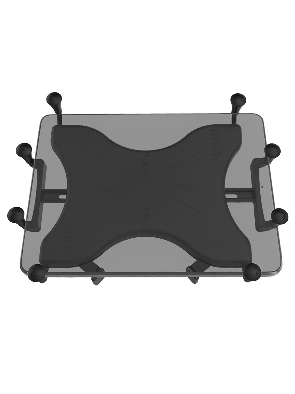RAM Mounts X-Grip Halteklammer für Tablets (12-13 Zoll) - AMPS- & VESA 75x75 mm Anbindung - Schrauben-Set