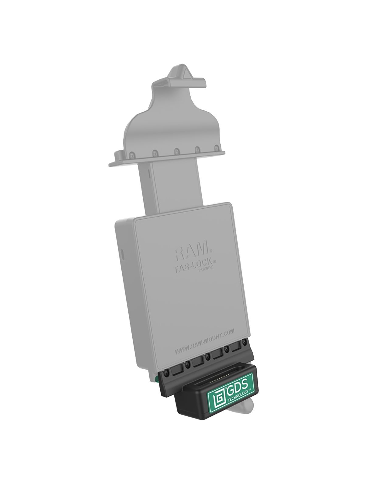RAM Mounts GDS Ladesockel zum Upgrade auf Next Generation IntelliSkin Ladeschutzhüllen - USB-C Anschluss