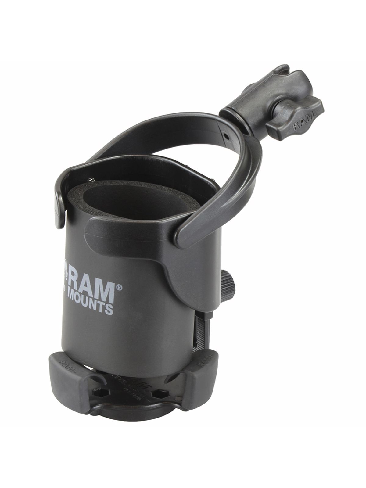 RAM Mounts Verbundstoff Getränkehalter-Set Level Cup XL - mit Octagon-Verbindungsarm, B-Kugel (1 Zoll), im Polybeutel