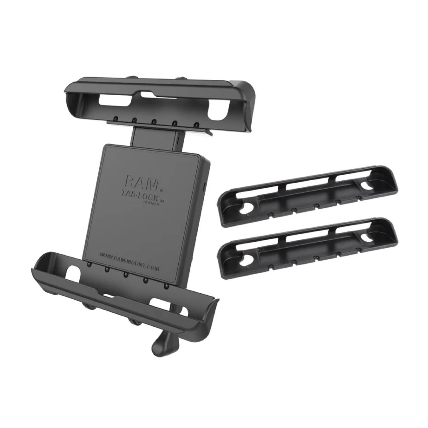 RAM Mounts Tab-Lock (abschließbar) Universal Halteschale für bis zu 10 Zoll Tablets - AMPS-Aufnahme, Schrauben-Set