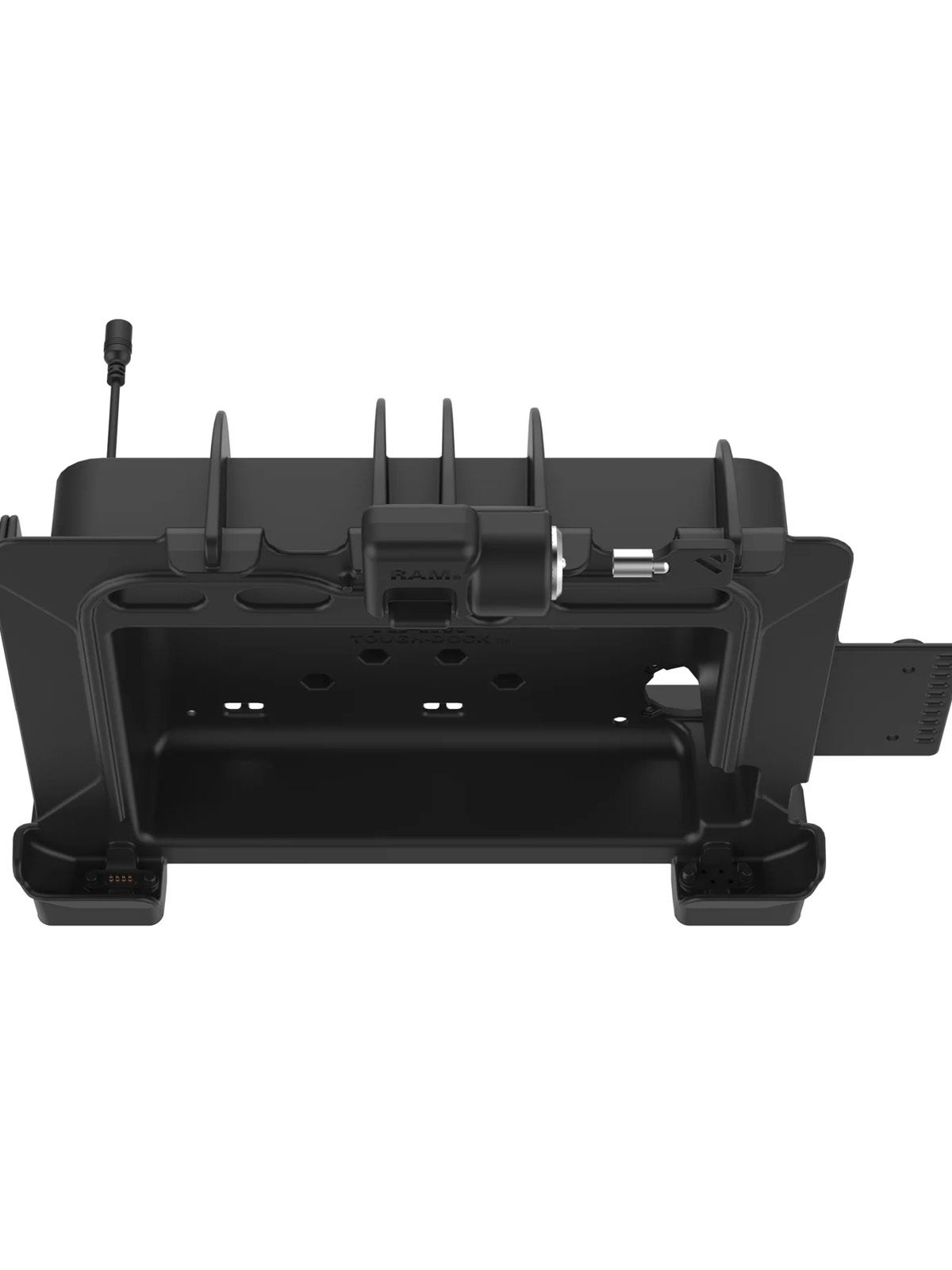 RAM Mounts Form-Fit Docking-Station für Zebra ET8x 2-in-1 Tablet - mit Stromversorung 5,5 mm Klinkenstecker, abschließbar, AMPS- u. VESA-Aufnahme