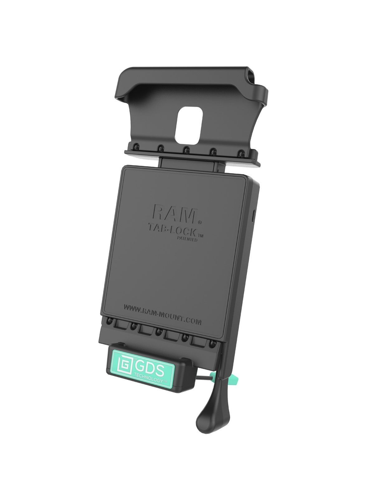 RAM Mounts GDS Dockingstation Galaxy Tab Active2 in IntelliSkin-Lade-/Schutzhüllen - USB Typ C Anschluss , abschließbar, Stromanbindung, AMPS-Aufnahme