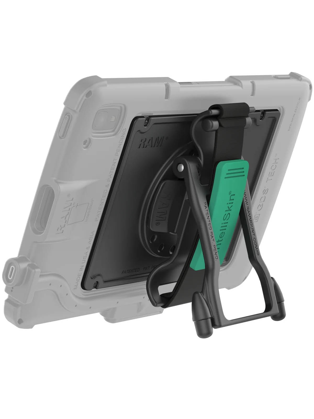 RAM Mounts Magnetische GDS Handschlaufe für Zebra ET40 & ET45 10 Zoll (mit oder ohne OEM/IntelliSkin Schutzhülle) - Standfunktion