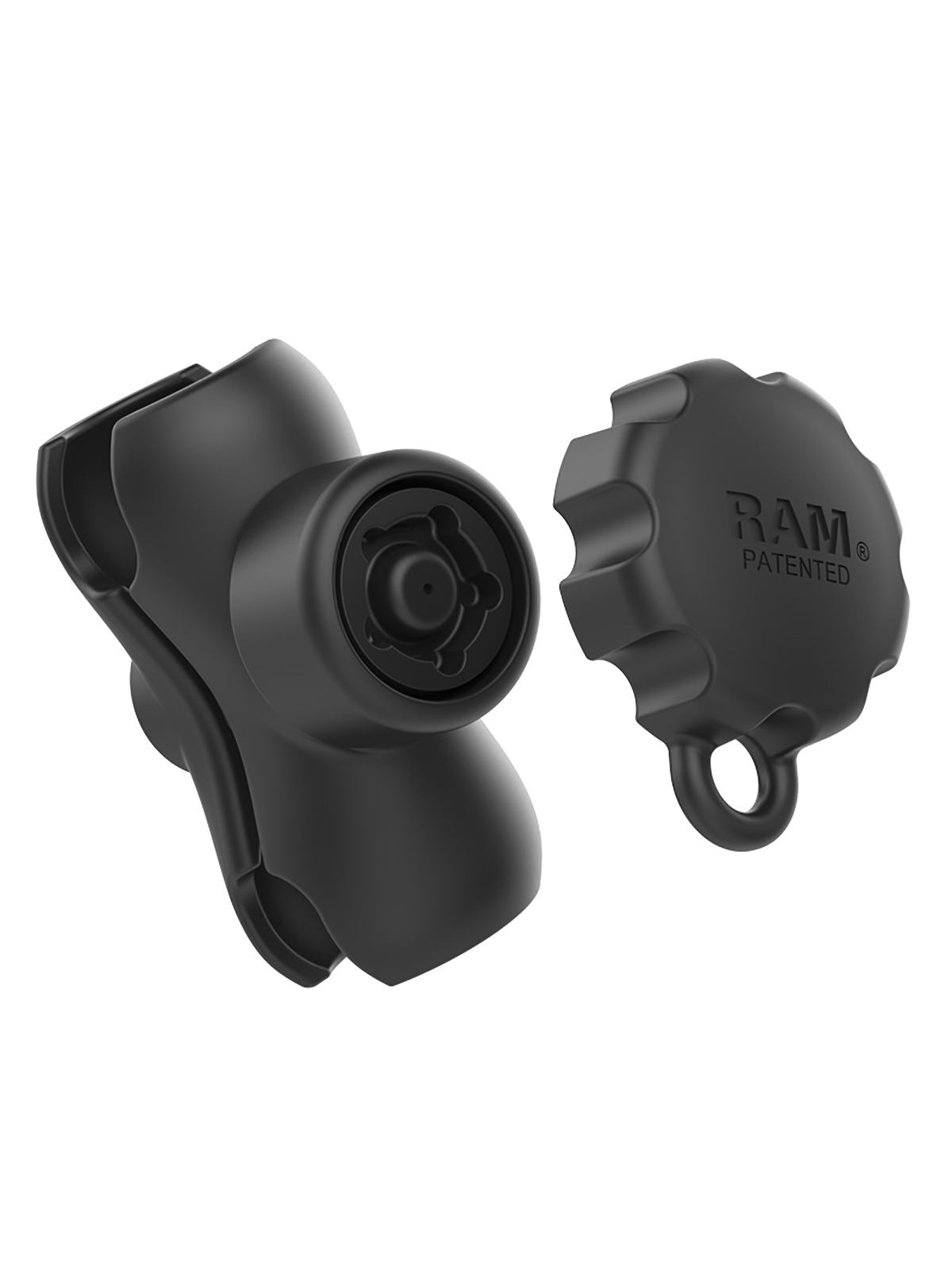 RAM Mounts kurzer Verbindungsarm mit Pin-Lock Sicherung (5-Pin) - C-Kugel (1,5 Zoll), ca. 90 mm