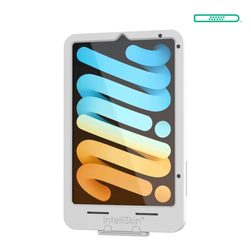 RAM Mounts IntelliSkin Thin Case Ladeschutzhülle für Apple iPad mini 6 & mini (A17 Pro) - GDS-Technologie, USB-C-Anschluss (Extern), hellgrau