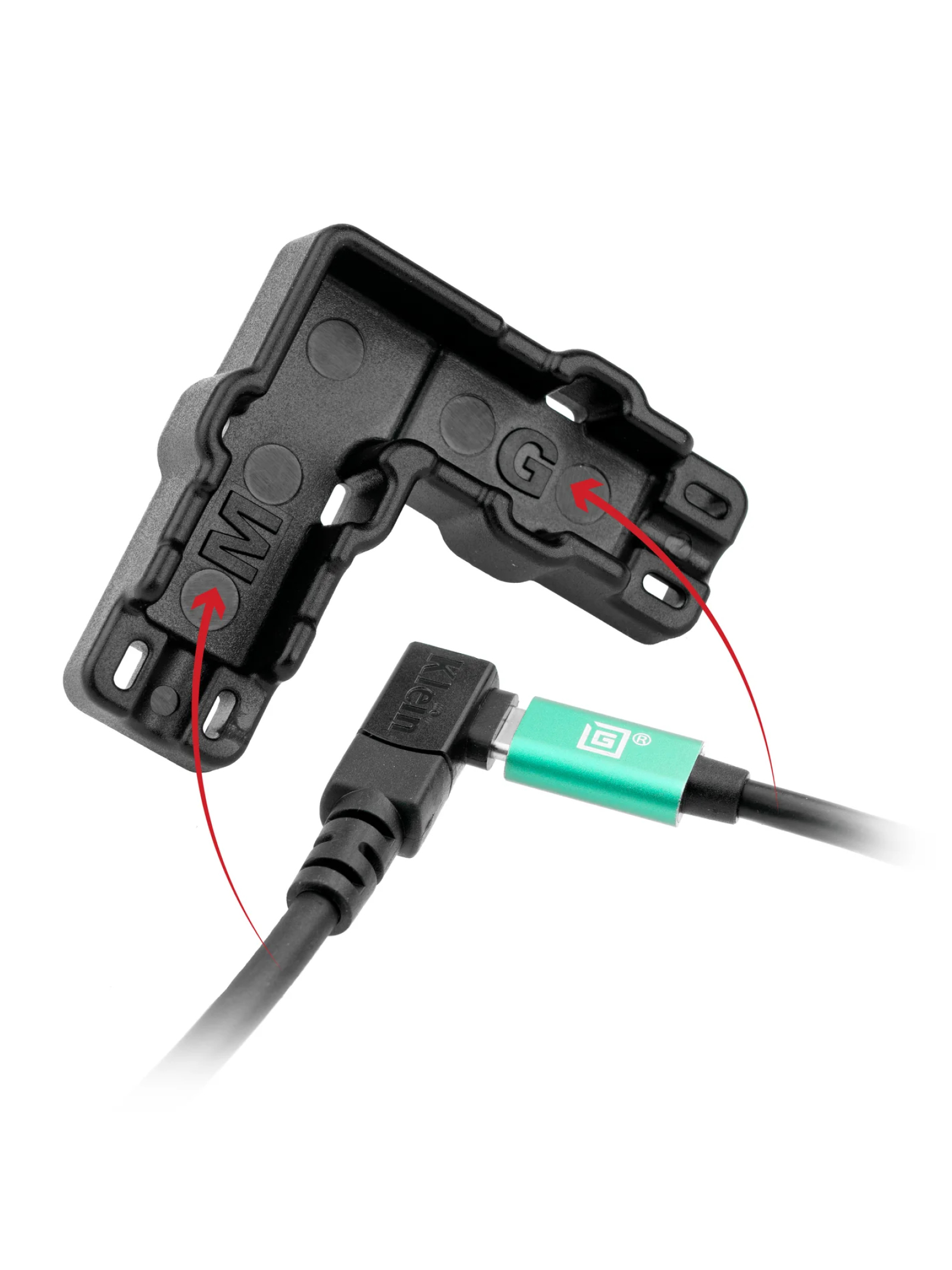 RAM Mounts GDS Kabelklammer für Zugentlastung - USB-C / Klein PTT Mikrofonstecker geeignet