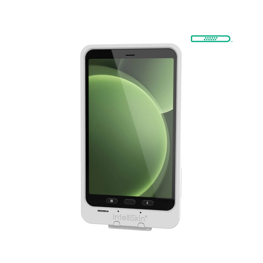 RAM Mounts IntelliSkin Thin-Case Ladeschutzhülle für Samsung Galaxy Tab Active3 & Active5 - GDS-Technologie, Externer USB-C Anschluss, hellgrau