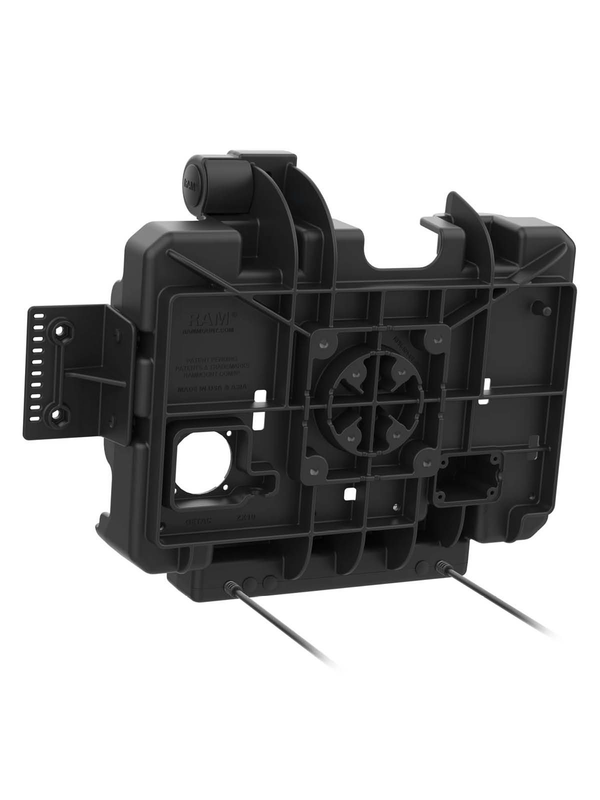RAM Mounts Form-Fit Halteschale (Schnappverschluss) für Getac ZX10 Rugged Tablet - 5.5mm DC & Dual USB-A-Anschluss