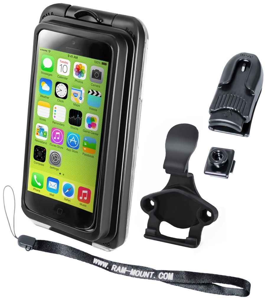 RAM Mounts Aqua Box PRO 20 für Apple iPhone 5 - Befestigungs-Clip, Gürtel-Clip, Handschlaufe, im Polybeutel