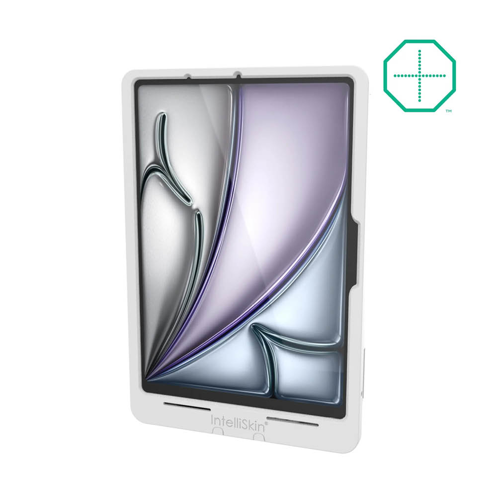 RAM Mounts IntelliSkin Thin Case Ladeschutzhülle für Apple iPad Air 11 (M2 & M3) - GDS-Technologie, Rückseitige Pogo-Pads, USB-C-Anschluss (Extern), hellgrau