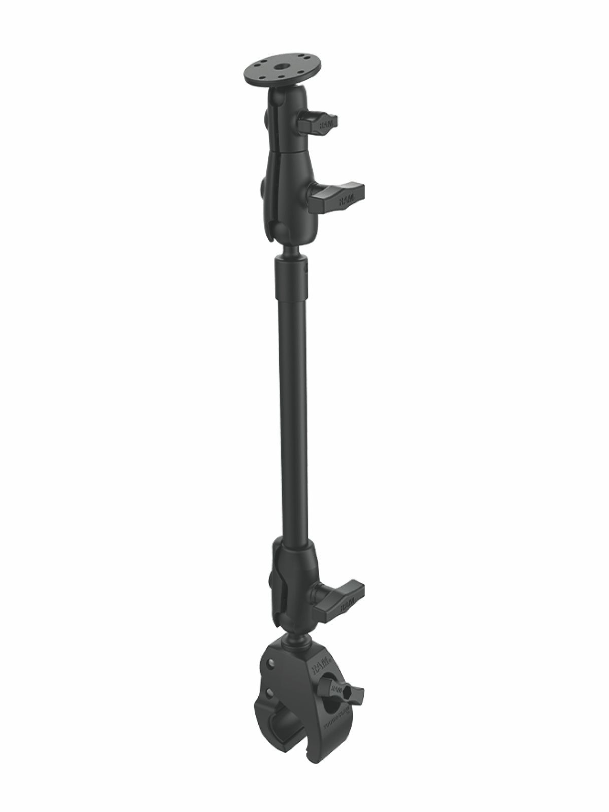 RAM Mounts Tough-Claw Pipe-Halterung mit AMPS-Anbindung - B- u. C-Kugel (1 / 1,5 Zoll), Tough-Claw groß (Durchmesser 25,4-55,9 mm), ca. 635 mm Gesamtlänge