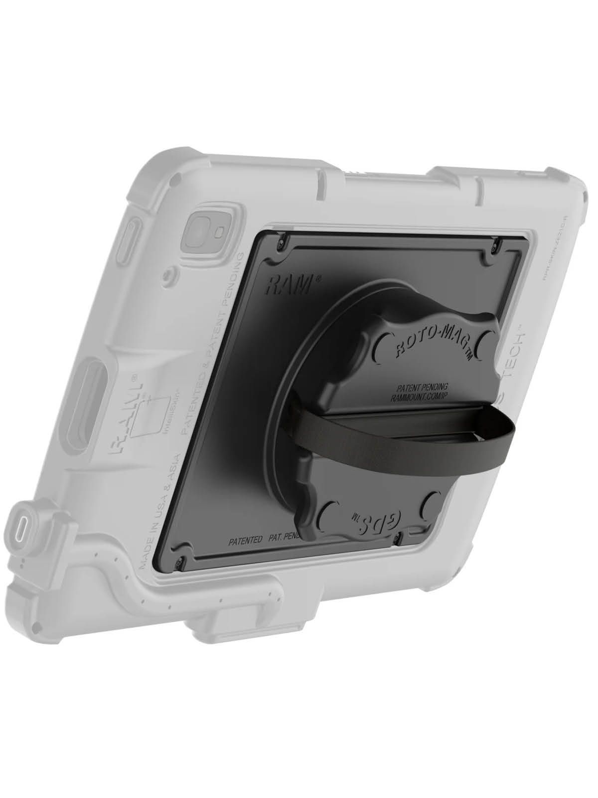 RAM Mounts GDS Roto-Mag für Zebra ET4x 8 Zoll Enterprise Tablet - 3-in-1 Zubehör mit Griff, Halteschlaufe und Magneten