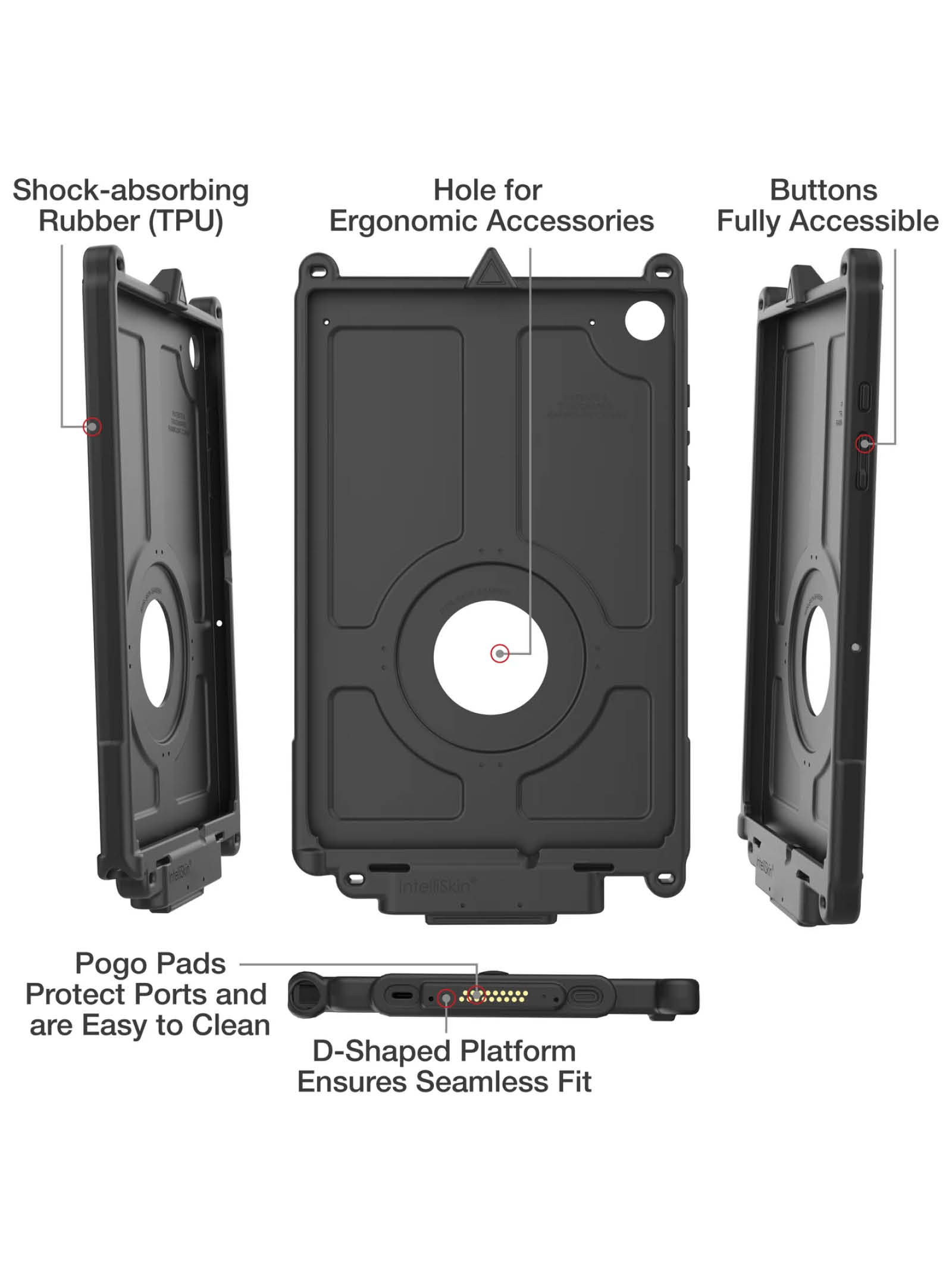 RAM Mounts IntelliSkin Next Gen Lade-/Schutzhülle Samsung Galaxy Tab A9+ - GDS-Technologie