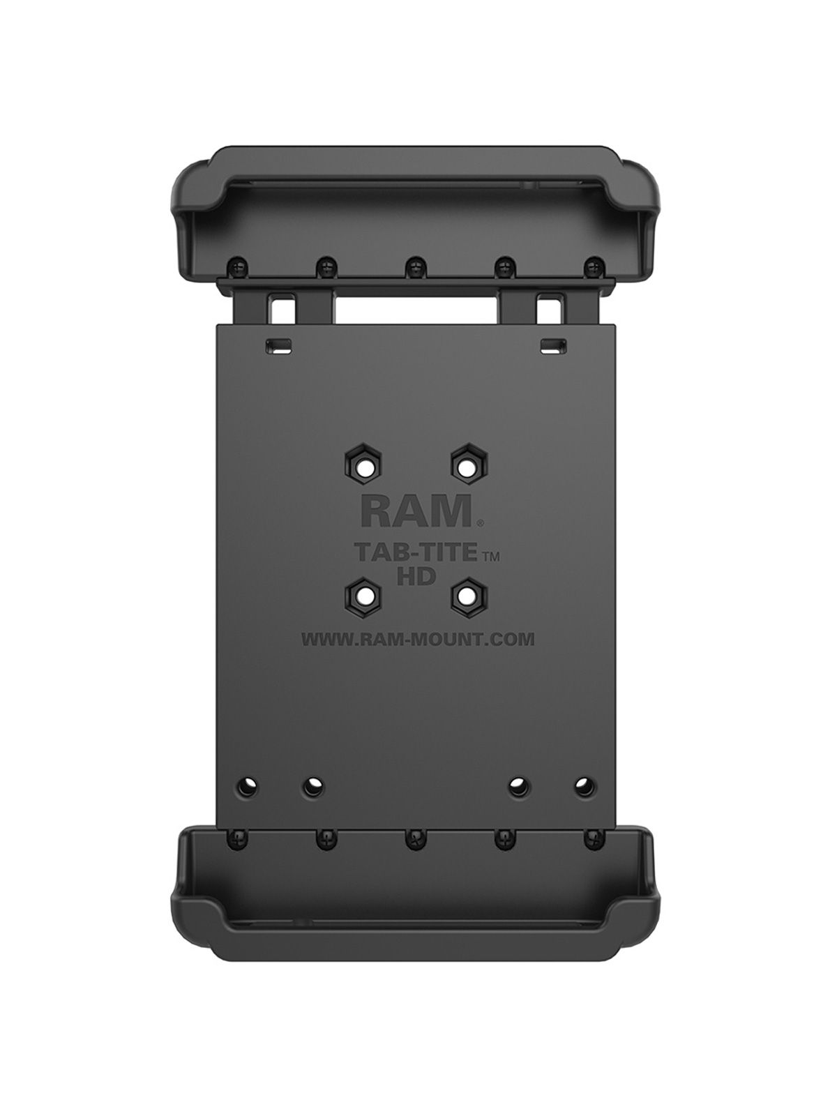 RAM Mounts Universal Tab-Tite Halteschale für 7-8 Zoll Tablets inkl. Samsung Tab 4 8.0/Tab E 8.0 (ohne Schutzgehäuse/-hüllen) - AMPS-Aufnahme, Schrauben-Set