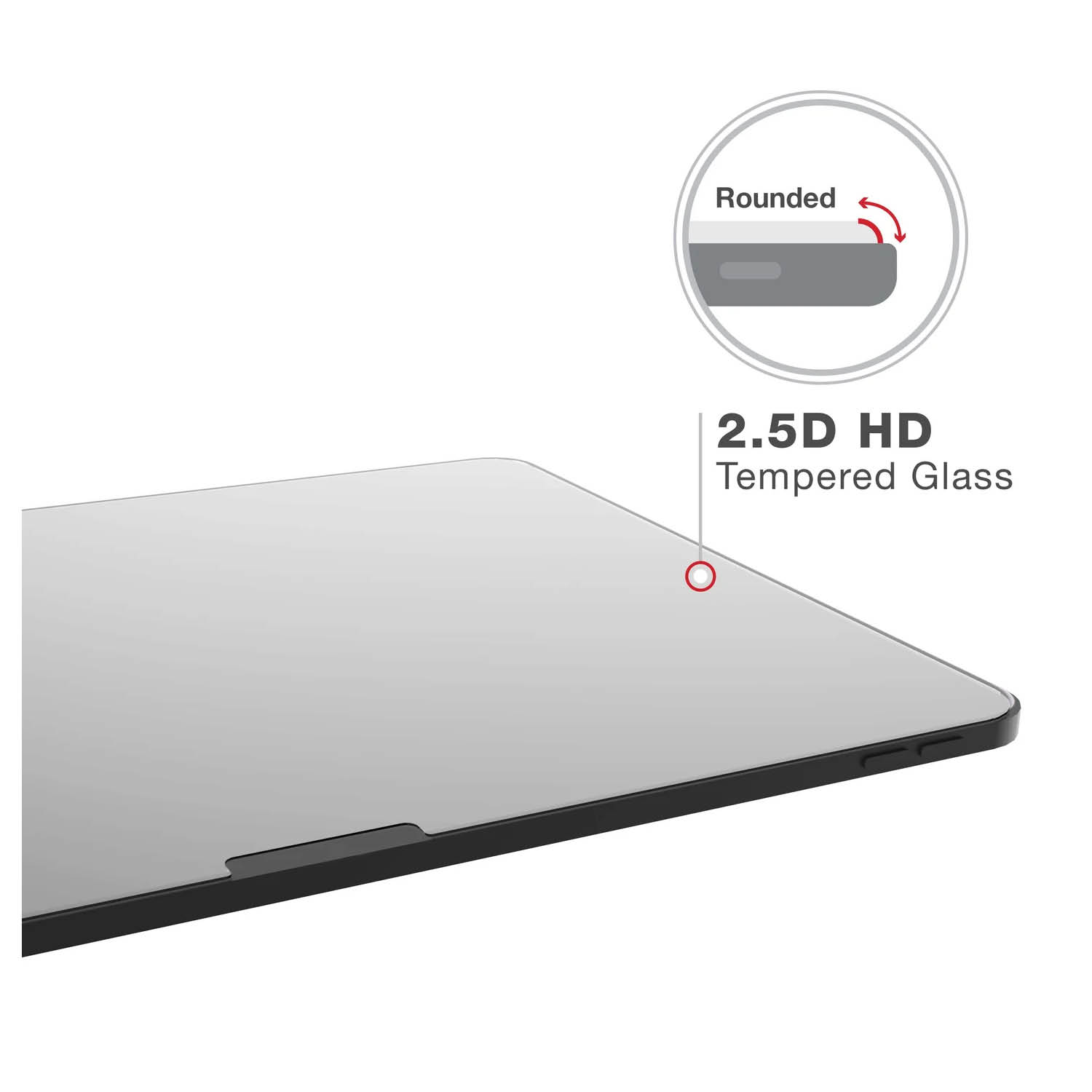 RAM Mounts Bildschirmschutz für Apple iPad Pro 13 & Air 13 in IntelliSkin Ladeschutzhüllen