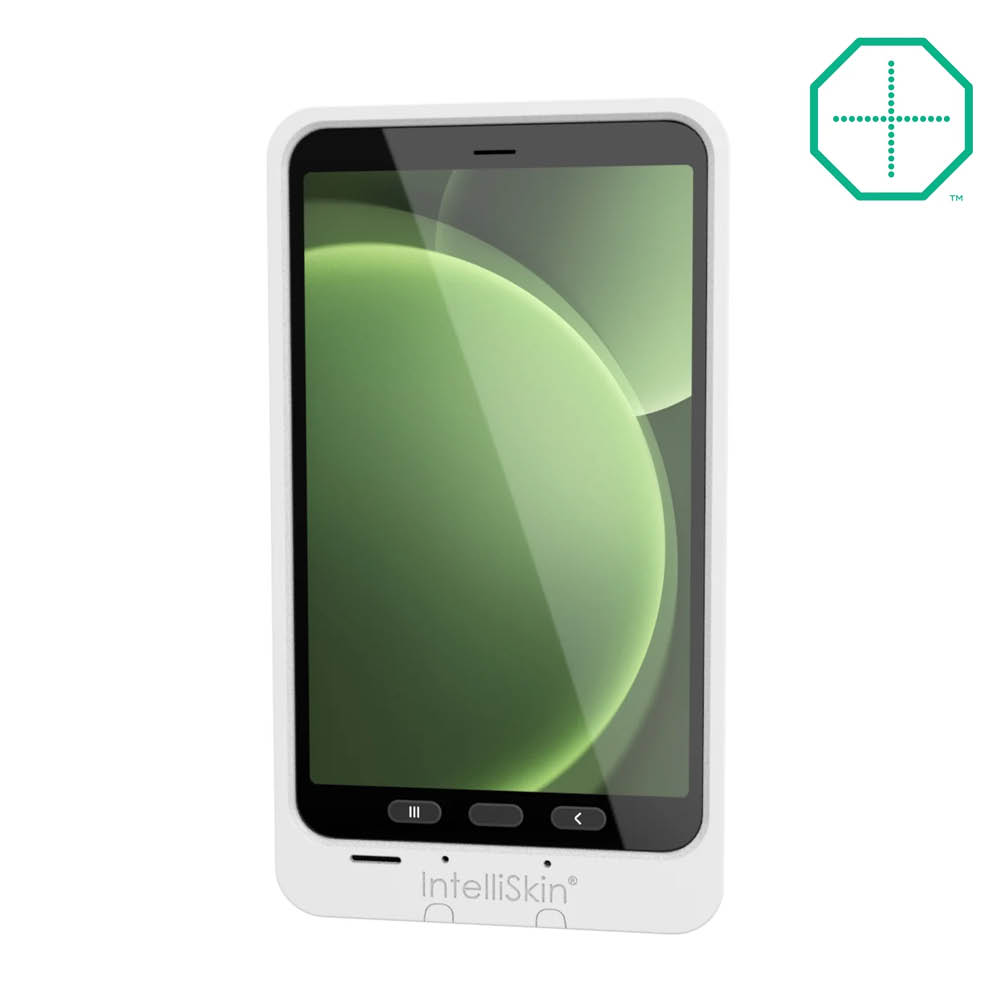 RAM Mounts IntelliSkin Thin-Case Ladeschutzhülle für Samsung Galaxy Tab Active3 & Active5 - GDS-Technologie, Rückseitige Pogo-Pads, Externer USB-C Anschluss, hellgrau