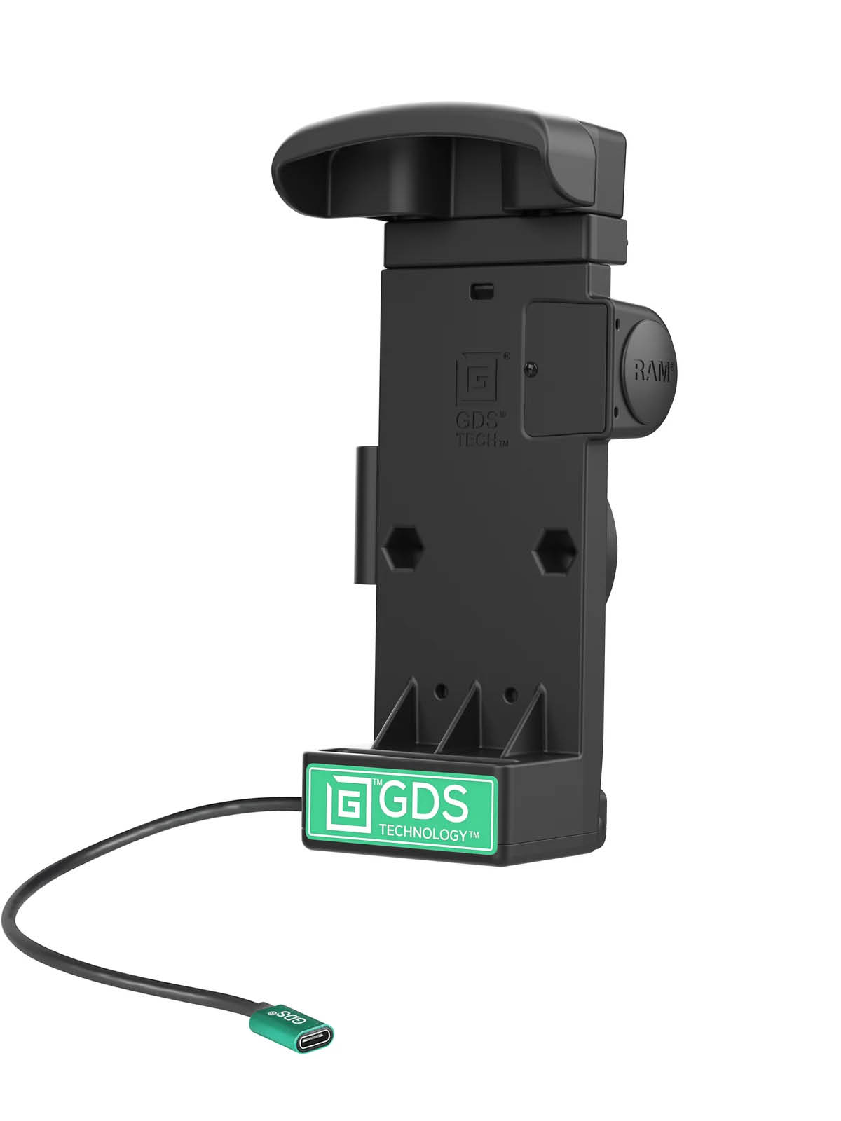 RAM Mounts GDS Ladestation für Zebra EC50 & EC55 - USB-C Eingang, 2-Loch AMPS-Aufnahme