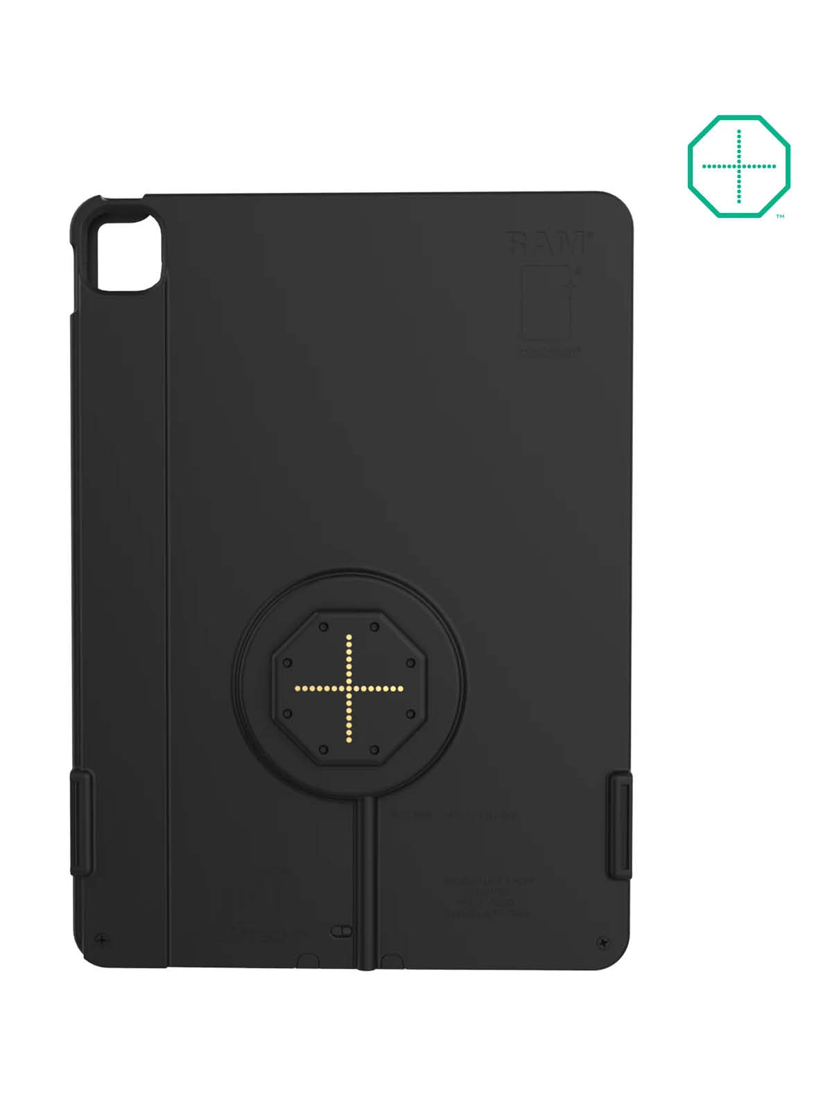 RAM Mounts IntelliSkin Thin-Case Lade-/Schutzhülle Apple iPad Pro 12.9 3.-6. Generation - GDS-Technologie, Pogo Pins rückseitig