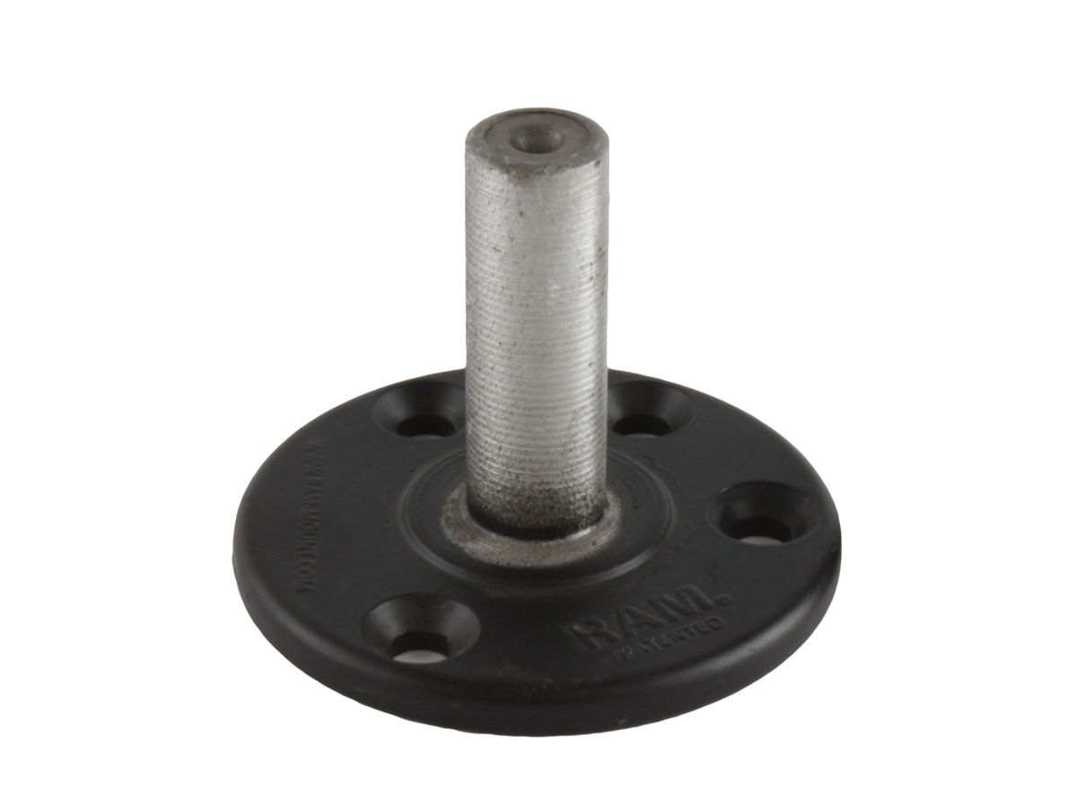 RAM Mounts runde Basisplatte (93,5 mm Durchmesser) - mit Metallstift (12,7 mm Durchmesser), im Polybeutel