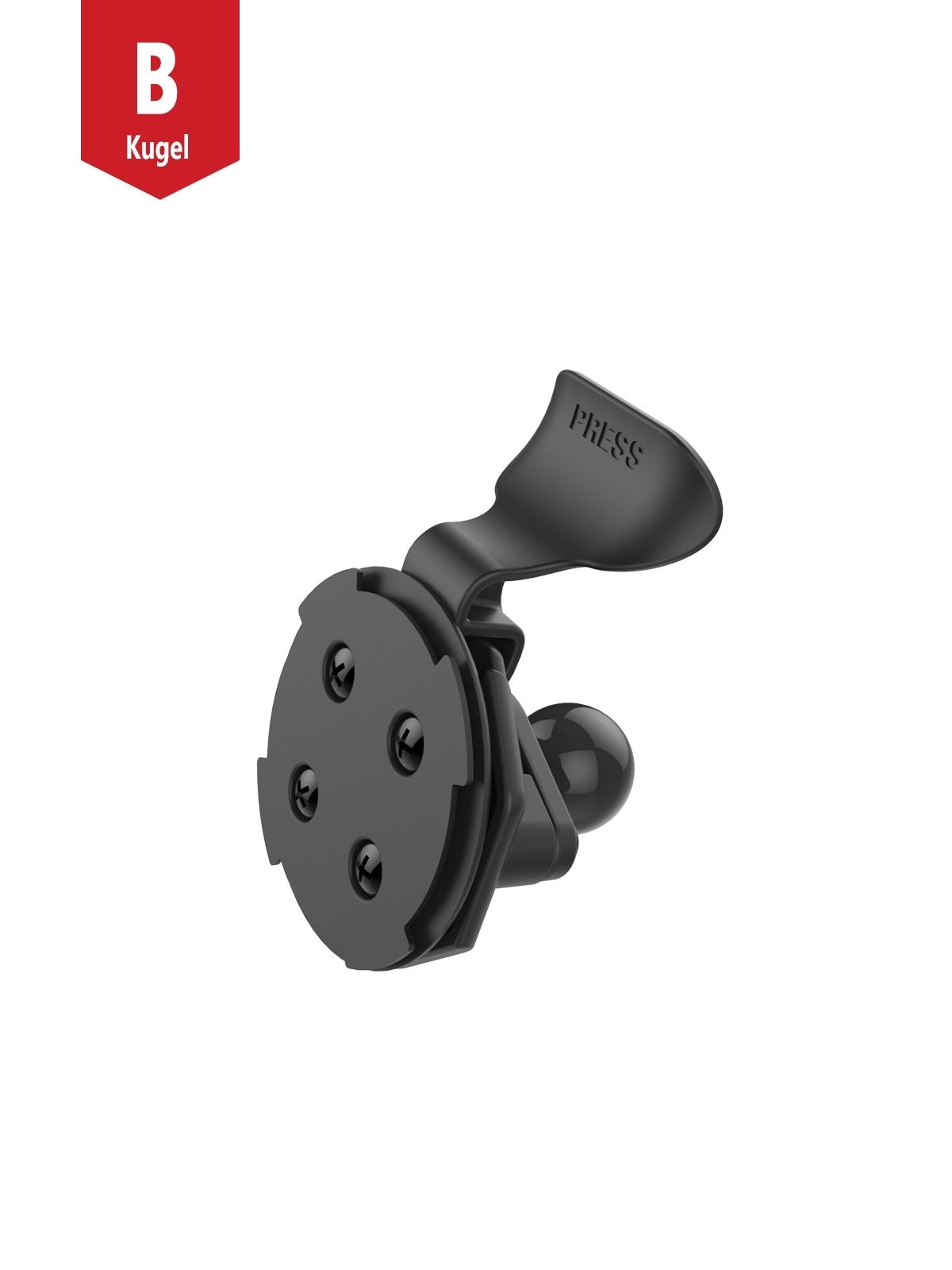 RAM Mounts Quick Release Adapter OtterBox uniVERSE - B-Kugel (1 Zoll), inkl. Diamond-Basisplatte (Trapez)