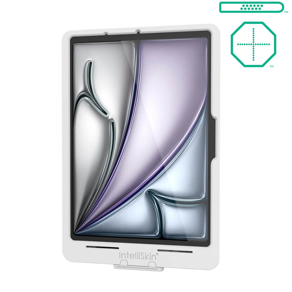 RAM Mounts IntelliSkin Thin Case Ladeschutzhülle für Apple iPad Air 11 (M2 & M3) - GDS-Technologie, Pogo-Pads Unten & Rückseitig, USB-C-Anschluss (Extern), hellgrau