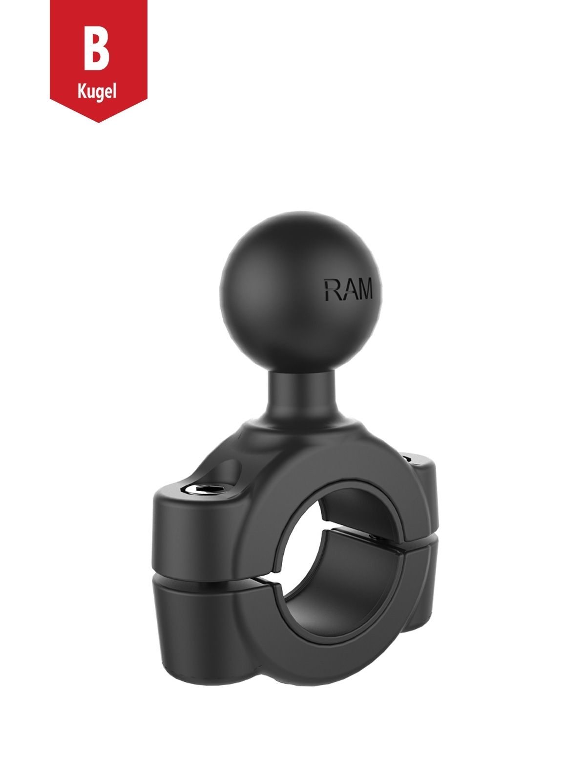 RAM Mounts Torque Rohrschelle - für 19,1-25,4 mm Durchmesser, B-Kugel (1 Zoll), im Polybeutel