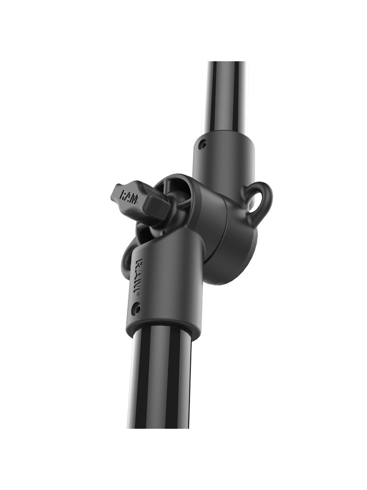 RAM Mounts Tough-Pole Action Kamera-Halterung mit Doppel T-Slot Basis für Tough-Track Schienensysteme - Verbundstoff, Ratchet-System, Gesamtlänge ca. 120 cm