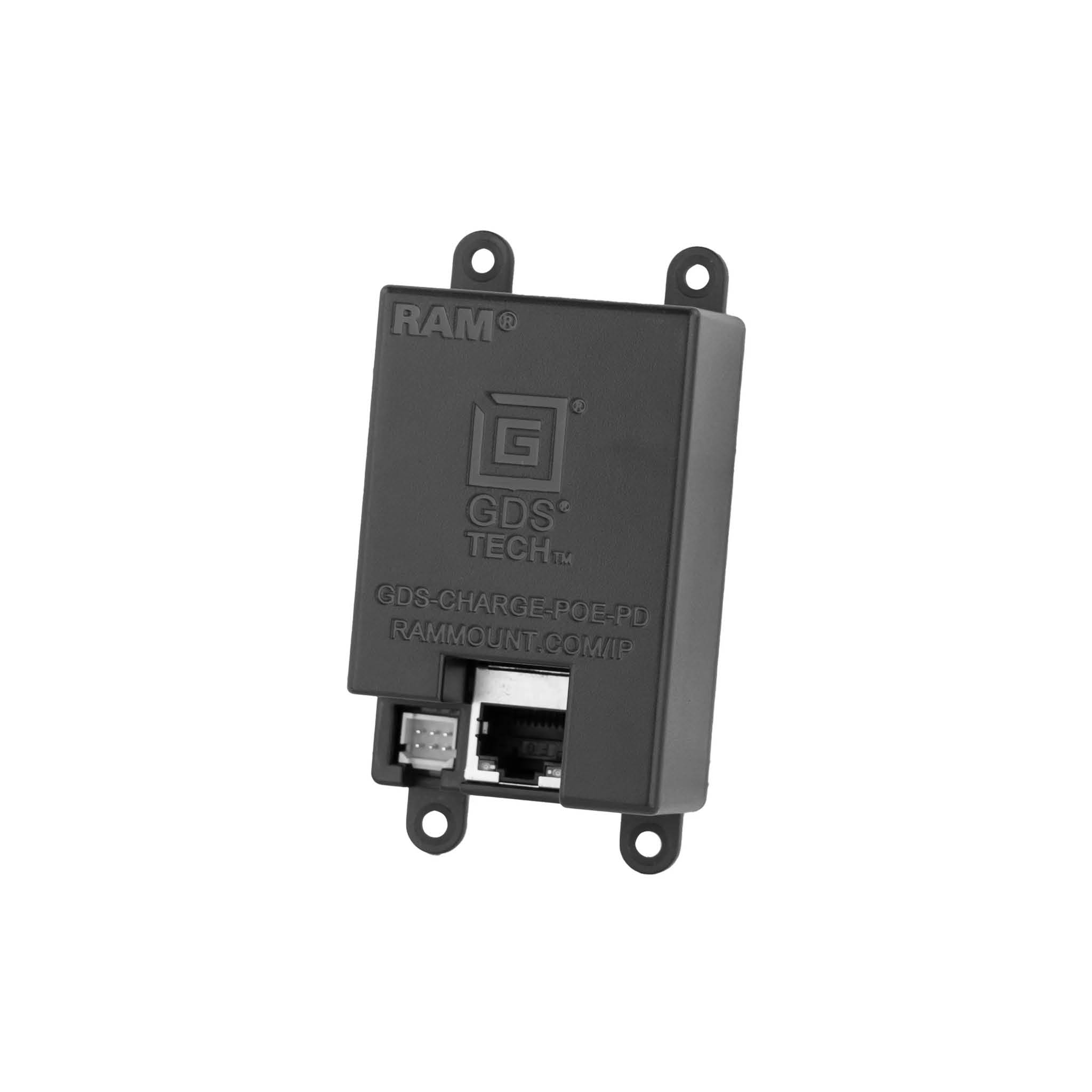 RAM Mounts GDS Lade-Modul - PoE auf Power Delivery, JST- & RJ45-Buchsen