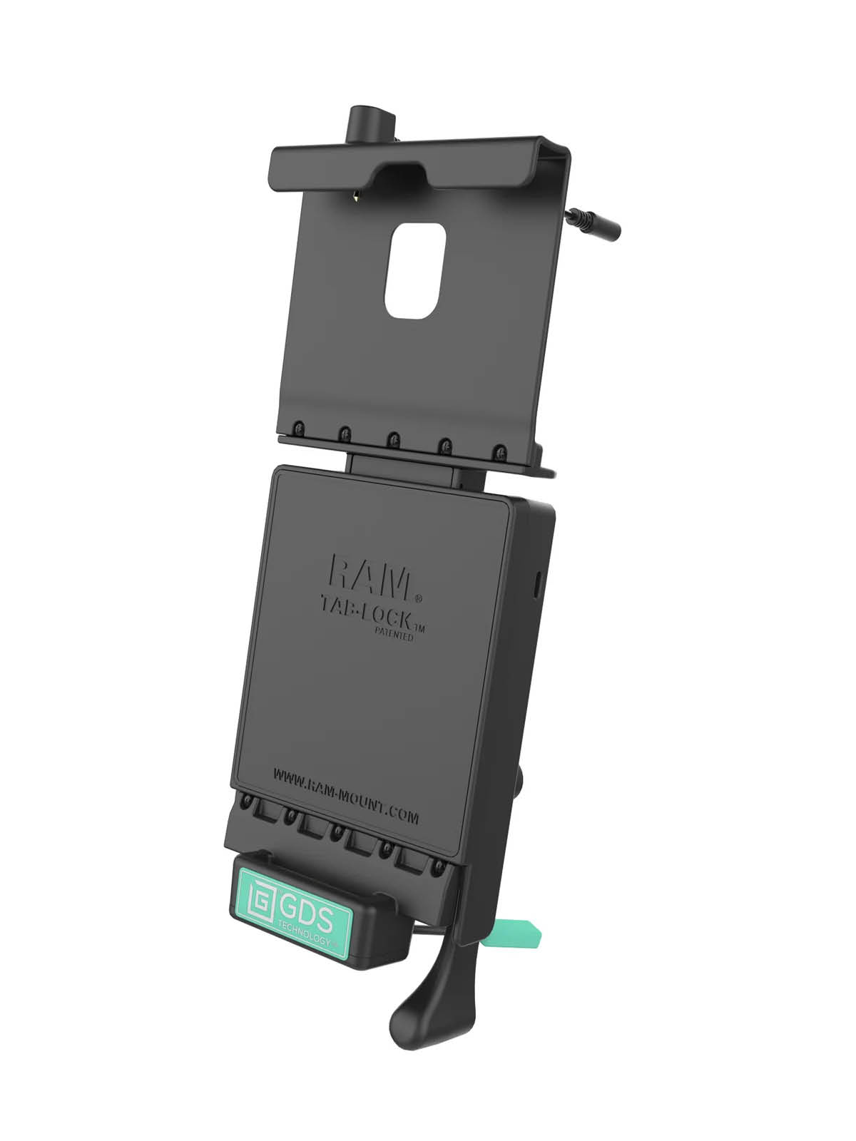 RAM Mounts GDS Dockingstation Galaxy Tab A (10.5) in IntelliSkin-Lade-/Schutzhüllen - abschließbar, Stromanbindung, Audio-Kabel, AMPS-Aufnahme